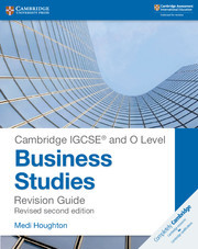 Couverture de l’ouvrage Cambridge IGCSE ® and O Level Business Studies Second Edition Revision Guide