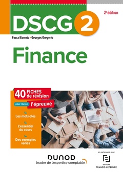 Couverture de l’ouvrage DSCG 2 Finance - Fiches de révision - 2e éd.