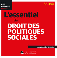 Cover of the book L'essentiel du droit des politiques sociales