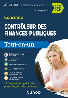 Couverture de l’ouvrage Concours Contrôleur des finances publiques - 2023-2024