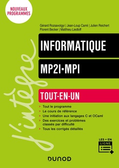 Cover of the book Informatique tout-en-un MP2I-MPI