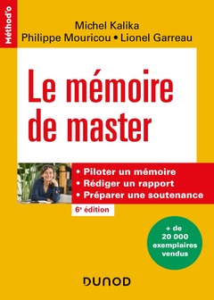 Couverture de l’ouvrage Le mémoire de master - 6e éd.