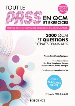 Cover of the book Tout le PASS en QCM et exercices 2023-2024