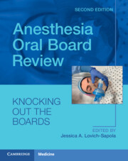 Couverture de l’ouvrage Anesthesia Oral Board Review
