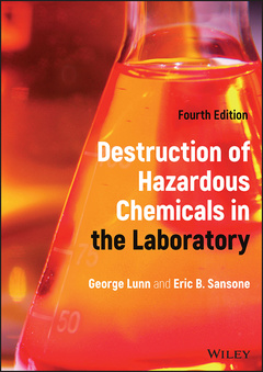 Couverture de l’ouvrage Destruction of Hazardous Chemicals in the Laboratory