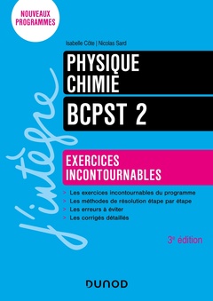 Couverture de l’ouvrage Physique-Chimie - Exercices incontournables BCPST 2 - 3e éd.