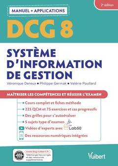 Couverture de l’ouvrage DCG 8 - Systèmes d'information de gestion : Manuel et Applications