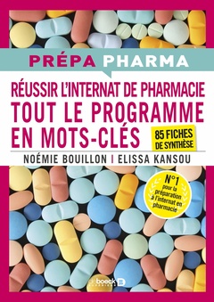 Couverture de l’ouvrage Internat de pharmacie - Tout le programme en mots-clés