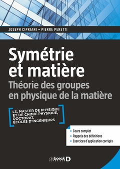 Cover of the book Symétrie et matière