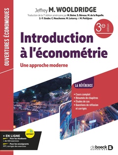 Couverture de l’ouvrage Introduction à l'économétrie