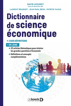 Couverture de l’ouvrage Dictionnaire de science économique