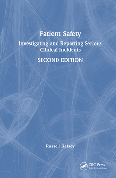 Couverture de l’ouvrage Patient Safety