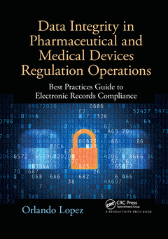 Couverture de l’ouvrage Data Integrity in Pharmaceutical and Medical Devices Regulation Operations