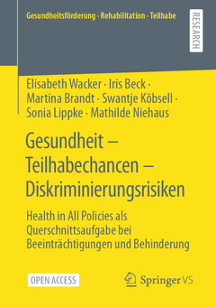 Cover of the book Gesundheit – Teilhabechancen – Diskriminierungsrisiken
