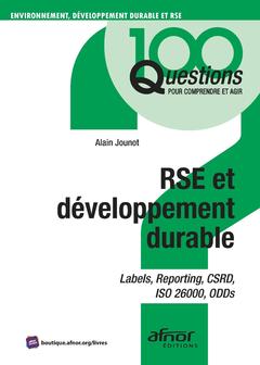 Couverture de l’ouvrage RSE et développement durable