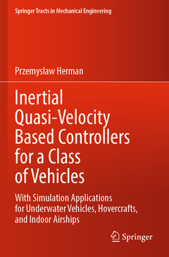 Couverture de l’ouvrage Inertial Quasi-Velocity Based Controllers for a Class of Vehicles