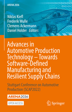 Couverture de l’ouvrage Advances in Automotive Production Technology – Towards Software-Defined Manufacturing and Resilient Supply Chains