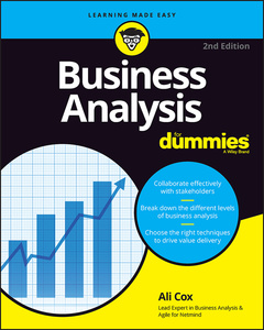 Couverture de l’ouvrage Business Analysis For Dummies