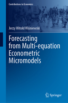 Couverture de l’ouvrage Forecasting from Multi-equation Econometric Micromodels