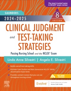 Cover of the book 2024-2025 Saunders Clinical Judgment and Test-Taking Strategies