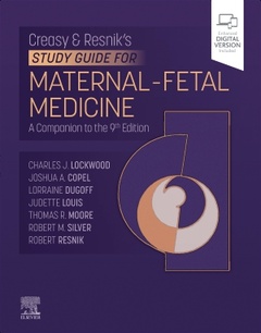 Couverture de l’ouvrage Creasy-Resnik's Study Guide for Maternal Fetal Medicine