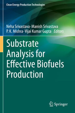 Couverture de l’ouvrage Substrate Analysis for Effective Biofuels Production