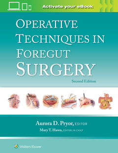 Couverture de l’ouvrage Operative Techniques in Foregut Surgery