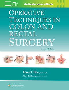 Couverture de l’ouvrage Operative Techniques in Colon and Rectal Surgery