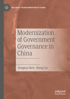 Couverture de l’ouvrage Modernization of Government Governance in China