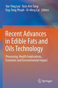 Couverture de l’ouvrage Recent Advances in Edible Fats and Oils Technology
