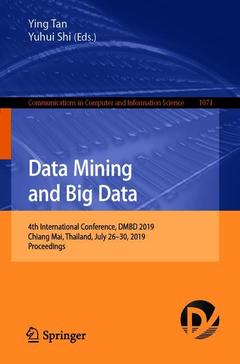 Cover of the book Data Mining and Big Data