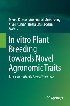 Couverture de l’ouvrage In vitro Plant Breeding towards Novel Agronomic Traits