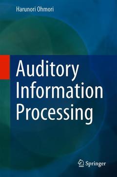 Couverture de l’ouvrage Auditory Information Processing