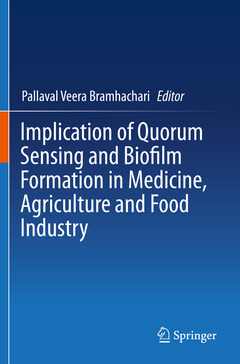 Cover of the book Implication of Quorum Sensing and Biofilm Formation in Medicine, Agriculture and Food Industry 