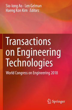 Couverture de l’ouvrage Transactions on Engineering Technologies