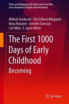 Couverture de l’ouvrage The First 1000 Days of Early Childhood