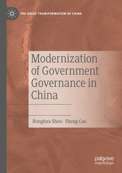 Couverture de l’ouvrage Modernization of Government Governance in China