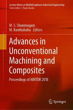 Cover of the book Advances in Unconventional Machining and Composites