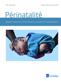 Couverture de l’ouvrage Périnatalité Vol. 15 N° 1 - Mars 2023