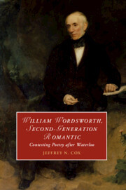 Couverture de l’ouvrage William Wordsworth, Second-Generation Romantic