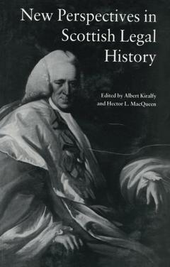 Cover of the book New Perspectives in Scottish Legal History