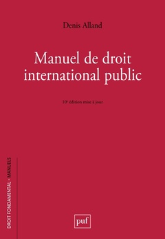 Couverture de l’ouvrage Manuel de droit international public