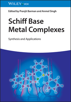 Couverture de l’ouvrage Schiff Base Metal Complexes