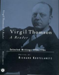 Couverture de l’ouvrage Virgil Thomson