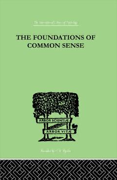 Couverture de l’ouvrage The Foundations Of Common Sense