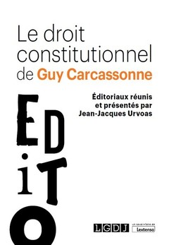 Couverture de l’ouvrage Le droit constitutionnel de Guy Carcassonne