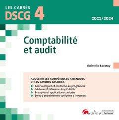 Couverture de l’ouvrage DSCG 4 - Comptabilité et audit