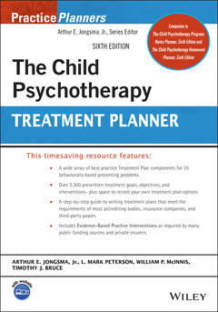 Couverture de l’ouvrage The Child Psychotherapy Treatment Planner