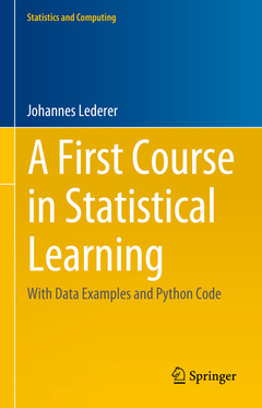 Couverture de l’ouvrage A First Course in Statistical Learning