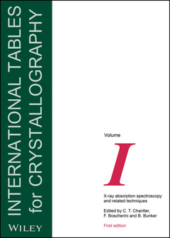 Couverture de l’ouvrage International Tables for Crystallography, Volume I